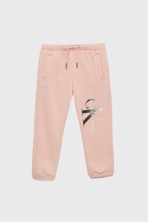 Детские спортивные штаны Calvin Klein Jeans, розовый