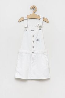 Детское джинсовое платье Calvin Klein Jeans, белый