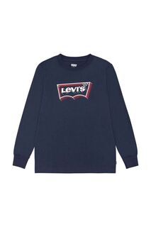 Хлопковые лонгсливы Levi&apos;s для детей., синий Levis