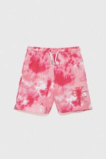 Детские шорты Calvin Klein Jeans, розовый