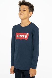 Детский лонгслив Levi&apos;s., темно-синий Levis