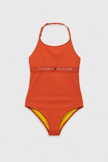 Детский цельный купальник Tommy Hilfiger, оранжевый