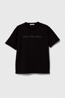 Детская футболка Calvin Klein Jeans, черный
