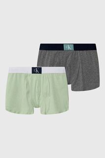 Детские шорты-боксеры Calvin Klein Underwear, 2 пары, зеленый
