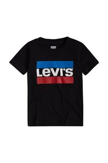 Детская футболка Levi&apos;s, черный Levis