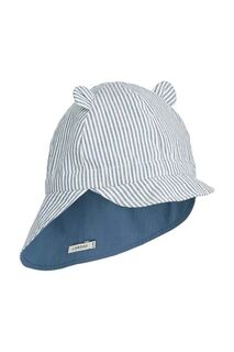 Детская двусторонняя хлопковая шапка Liewood, синий