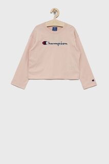 Детская хлопковая футболка с длинными рукавами Champion 404233, розовый
