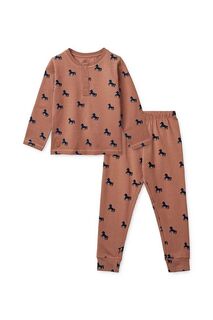 Детские хлопковые пижамы Liewood, розовый