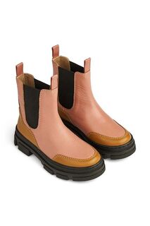 Детские кожаные ботинки челси Liewood, оранжевый