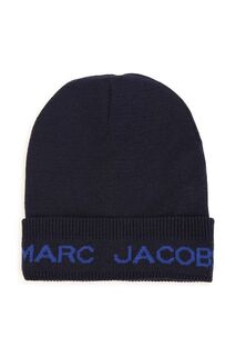 Детская шапка из смесовой шерсти Marc Jacobs, темно-синий