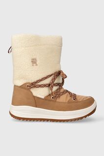 Детские зимние ботинки Tommy Hilfiger, коричневый