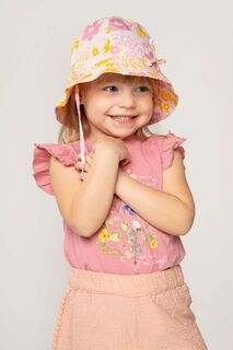 Детская шапка Coccodrillo из хлопка, розовый