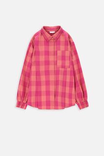 Детская хлопковая рубашка Coccodrillo ZC3140101PUJ PEPPED UP JUNIOR, розовый