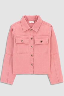 Детская джинсовая куртка Coccodrillo, розовый