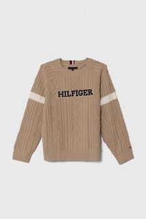 Детский свитер Tommy Hilfiger, бежевый