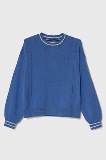 Детский шерстяной свитер Tommy Hilfiger, синий