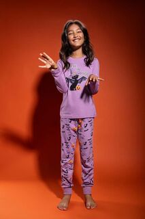 Детская хлопковая пижама Coccodrillo, фиолетовый