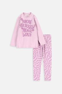 Детская хлопковая пижама Coccodrillo, розовый