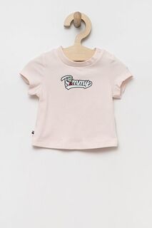 Детская футболка Tommy Hilfiger, розовый