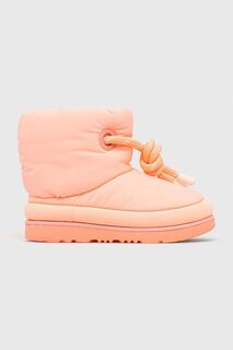 Детские зимние ботинки UGG CLASSIC MAXI SHORT, розовый