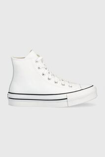 Детские кожаные кроссовки Converse Chuck Taylor All Star EVA Lift, белый