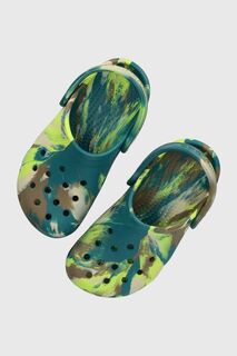 Детские тапочки Crocs, зеленый