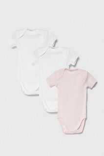 Комплект из 3 хлопковых боди для малышей United Colors of Benetton, розовый