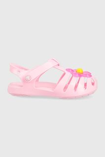 Детские сандалии Crocs ISABELLA CHARM SANDAL, розовый