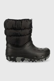 Детские зимние ботинки Crocs, черный
