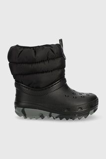 Детские зимние ботинки Crocs, черный