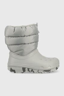 Детские зимние ботинки Crocs, серый