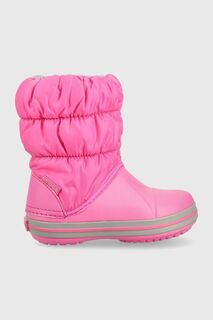 Детские зимние ботинки Crocs Winter Puff Boot, розовый