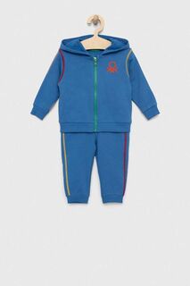 Детский хлопковый спортивный костюм United Colors of Benetton, синий