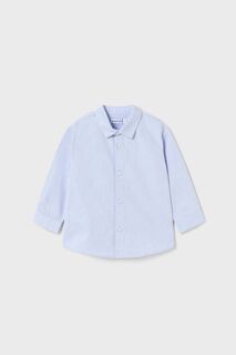 Хлопковая детская рубашка Mayoral, синий