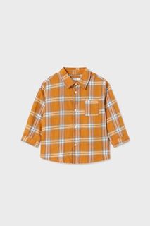 Хлопковая детская рубашка Mayoral, оранжевый