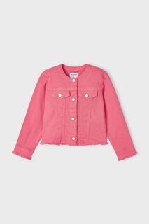 Детская джинсовая куртка Mayoral, розовый