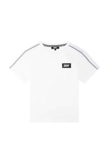 Детская футболка из тонкого хлопка DKNY, белый