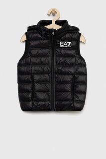 Детский пуховик EA7 Emporio Armani, черный