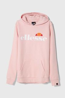 Детская хлопковая толстовка Ellesse, розовый