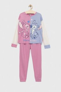 Детская пижама United Colors of Benetton x Disney, розовый