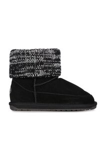 Детские замшевые зимние ботинки Emu Australia Eccles, черный