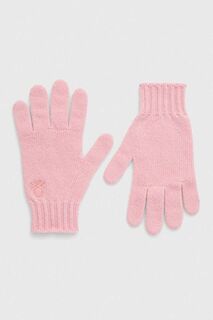 Детские шерстяные перчатки United Colors of Benetton, розовый