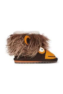 Детские замшевые зимние ботинки Emu Australia Orangutan Walker, коричневый