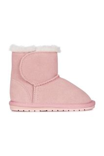Детские замшевые зимние ботинки Emu Australia Toddle, розовый