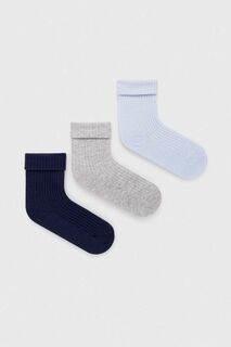 Детские носки United Colors of Benetton, 3 пары, темно-синий