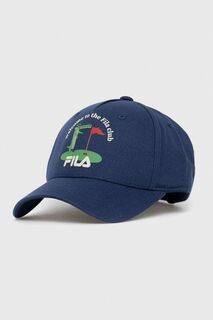 Детская хлопковая бейсболка Fila, темно-синий