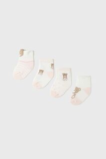 Носки Mayoral для новорожденных, 4 шт. Mayoral Newborn, розовый