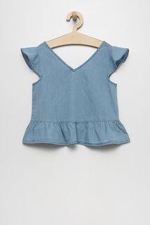 Детская хлопковая блузка GAP, синий