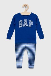 Детская хлопковая пижама GAP, синий