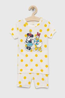 Детская хлопковая пижама GAP x Disney, желтый
